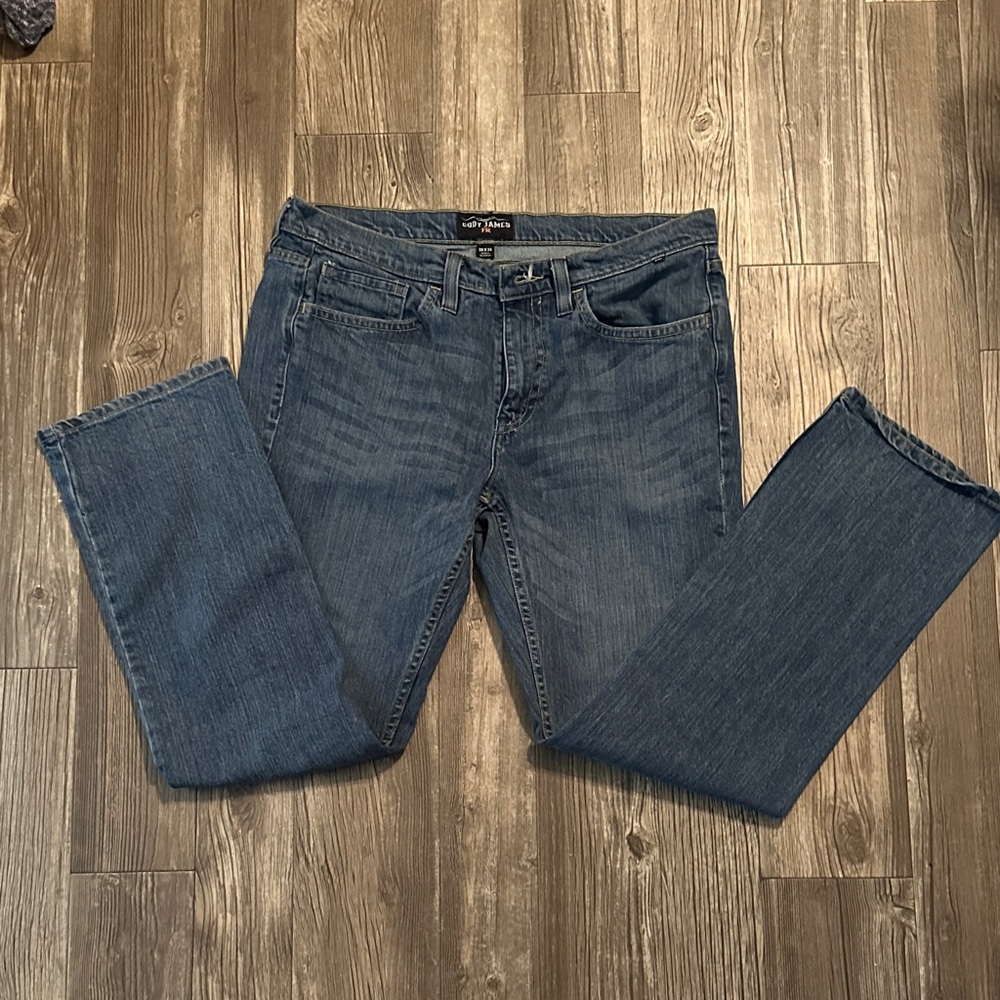 Men's Bootcut Jeans in Classic Blue